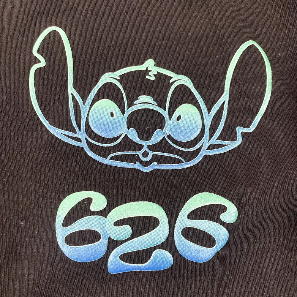 NWT Stitch Spirit Jersey XS Black 626 Celebration Crew Long Sleeve WDW Disney - Picture 5 of 16